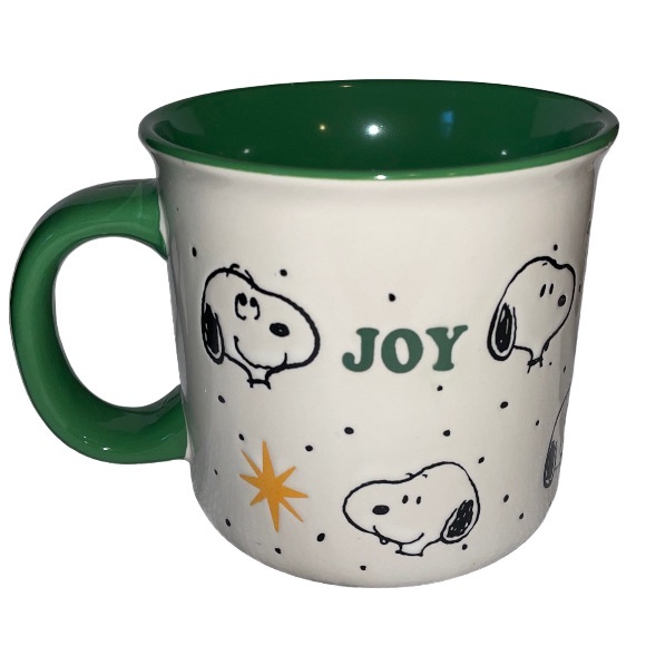 Snoopy PEANUTS SNOOPY JOY Holiday 20oz Coffee Tea Cocoa Mug Ceramic Cup - Picture 9 of 16